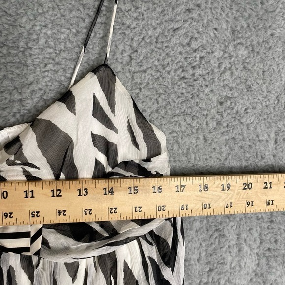 NWT DIANE von FURSTENBERG mini zebra y2k cocktail designer 100% silk dress bow 8 - Picture 11 of 15